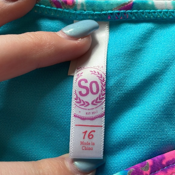 Girls Halter Top Flowy Bikini - Picture 2 of 3